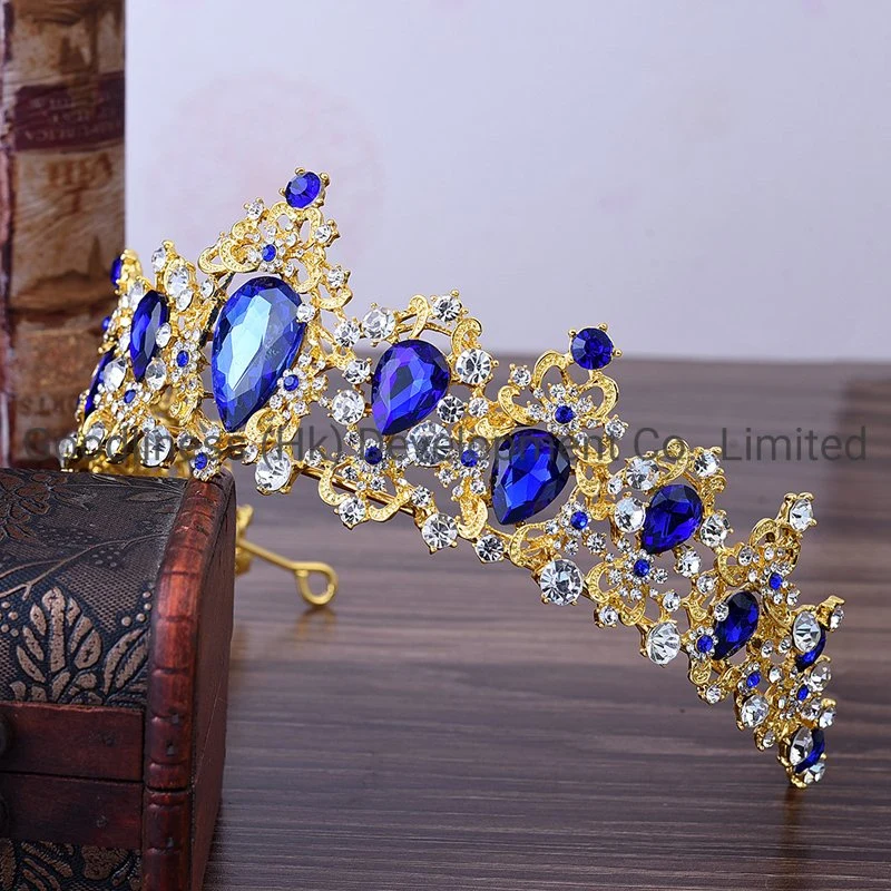 Rhinestone Crystal Metal Princess Crown Tiaras Fashion Hair Accessories