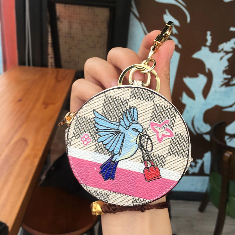 Ea142 Illustre Hollywood Drive Key Holder Initial Women Wholesale Keychain Luxury Purse Leather Charms for Accessories Hand Cute Designer Luxury Bag Charm