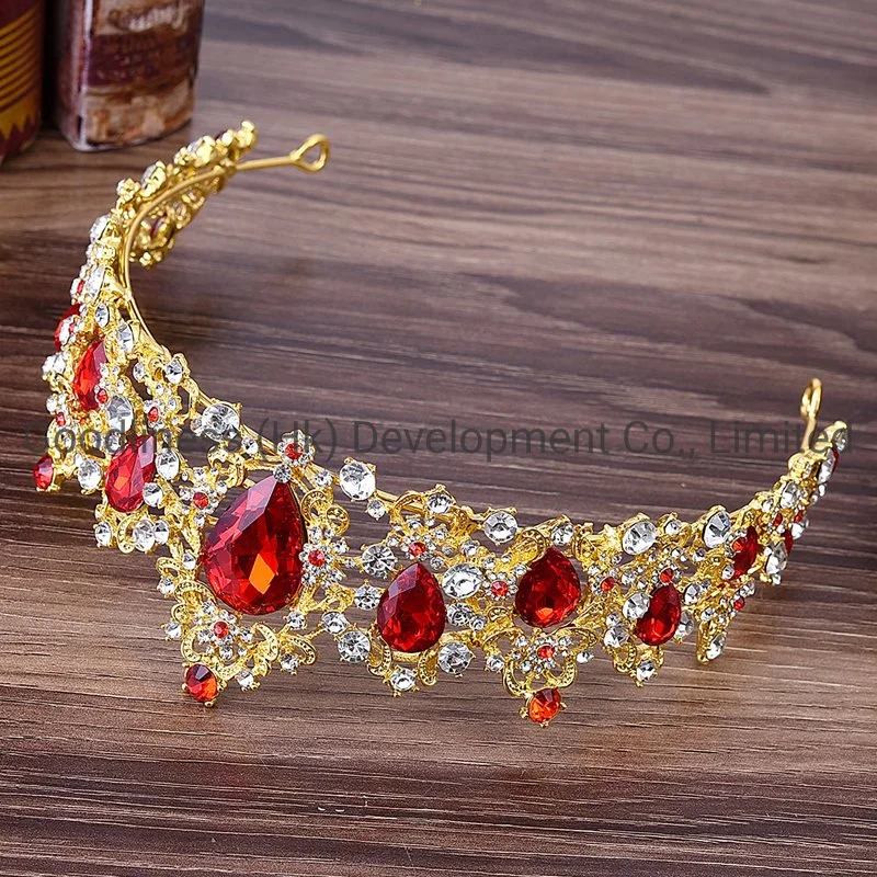 Rhinestone Crystal Metal Princess Crown Tiaras Fashion Hair Accessories